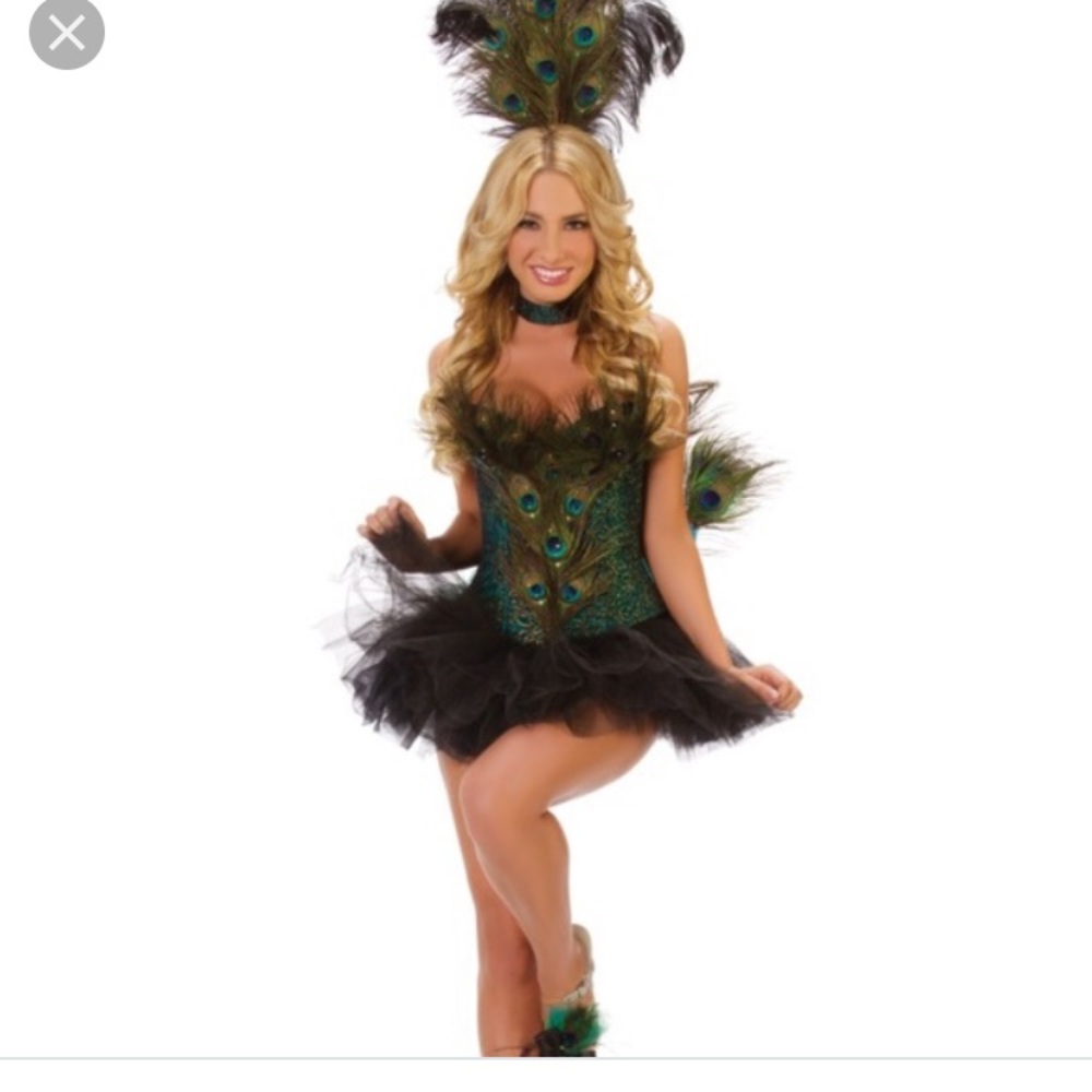 NWT Trashy lingerie peacock costume